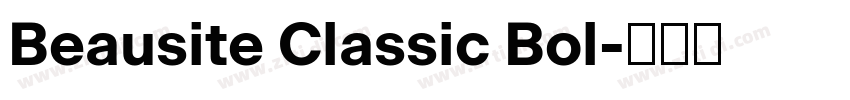 Beausite Classic Bol字体转换